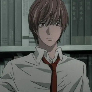 😈 Light Yagami Death Note Anime, Death Note, Light Yagami, Personaggio, Manga telegram sticker