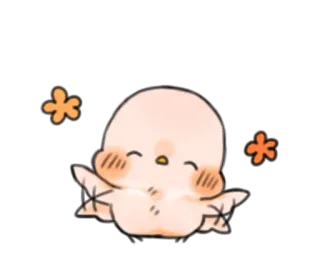 😊 mignon, adorable, dessin animé, kawaii, illustration telegram sticker
