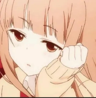 🍑 Anime, Ragazza, Triste, Cartone animato, Manga telegram sticker