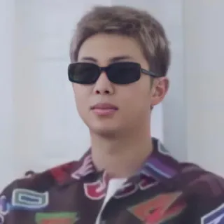 😎 RM kpop, rm, bts, 가수, 음악, 선글라스 telegram sticker