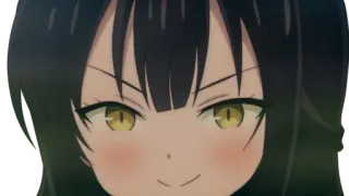 😈 Anime, Chica, Personaje, Manga, Lindo, Expresión whatsapp sticker