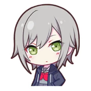 🎤 Anime, Chibi, Süß, Mädchen, Aufkleber, Cartoon, Manga telegram sticker