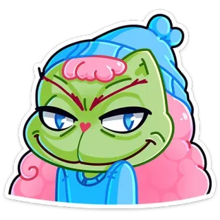 🐸 kartun, kucing, imut, stiker, anime telegram sticker