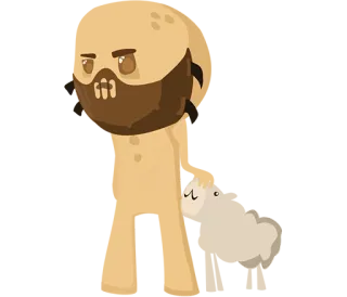 🐏 horror, inquietante, mostro, museruola, strano, fantastico telegram sticker