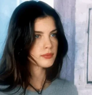 🍒 Liv Tyler atriz, retrato, mulher, Liv Tyler, celebridade, rosto telegram sticker