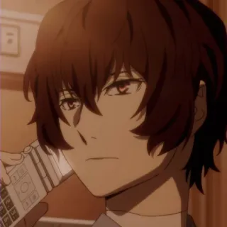 📺 Dazai Osamu Bungou Stray Dogs Anime, Dazai, Bungou Stray Dogs, Homme, Personnage, Téléphone telegram sticker