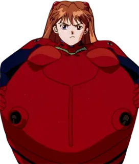 🏀 Asuka Langley Soryu Neon Genesis Evangelion Anime, Charakter, Evangelion, Asuka Langley telegram sticker