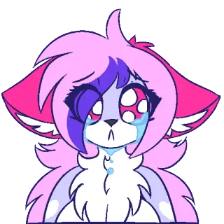 😭 traurig, weinend, Anime, Furry, kawaii telegram sticker