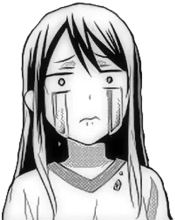 😭 anime, manga, sad, crying, emotion, girl, tears telegram sticker
