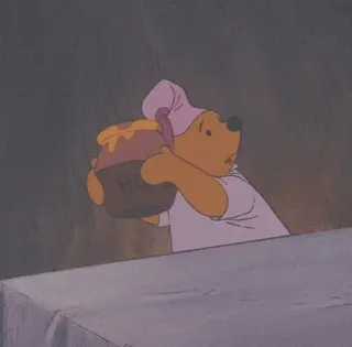 💎 Winnie the Pooh Winnie the Pooh, miele, cartoni animati, orso, Disney, animazione, carino telegram sticker