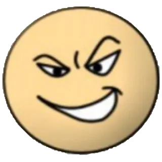 😤 Emoji, Sourire narquois, Visage, Jaune, Dessin animé whatsapp sticker