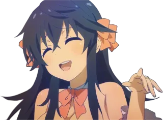 🤣 anime, sorrindo, feliz, desenho animado, personagem telegram sticker