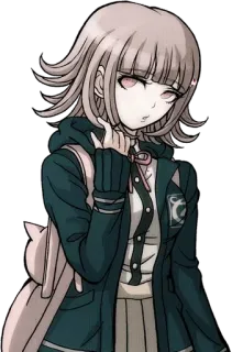 🤫 Chiaki Nanami Danganronpa anime, game, girl, cute, character telegram sticker