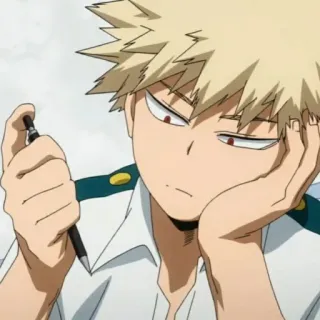 🎭 Bakugo Katsuki My Hero Academia Аниме, Моя геройская академия, Бакуго, Персонаж, Манга whatsapp sticker
