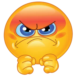 😡 angry, emoji, mad, frustrated telegram sticker