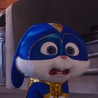 🍬 Snowball The Secret Life of Pets rabbit, bunny, superhero, cartoon, animated, pet telegram sticker