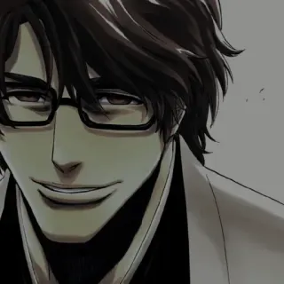 🧬 Aizen Sosuke Bleach Anime, Manga, Aizen, Sosuke, Gafas telegram sticker
