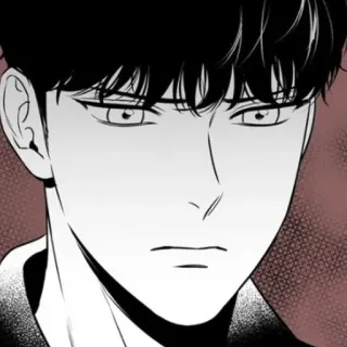 💸 Manhwa, Porträt, Schwarzweiß, Anime, Manga, Ernst, Hübsch telegram sticker