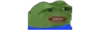 ❓ Pepe the Frog pepe, kikker, meme, internet, groen whatsapp sticker