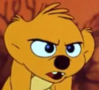😬 cartoon, angry, expression, animal, character, animated telegram sticker