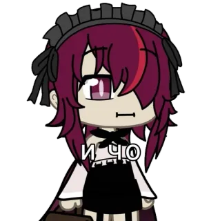 🍷 И ЧО Anime, Gacha, Personaggio, Cartone animato telegram sticker