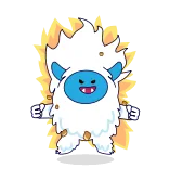 ⚡️ EVIL TWINS böse, zwillinge, monster, cartoon, weiß, blau, figur telegram sticker