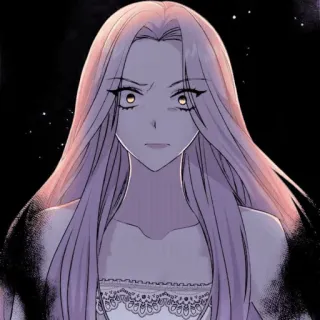✨ Anime, Femme, Portrait, Illustration, Féminin, cheveux longs telegram sticker