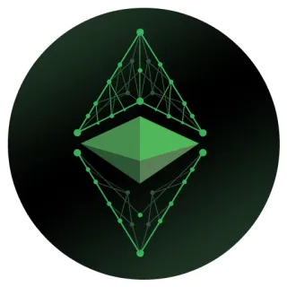 ⚪ ethereum, crypto, cryptocurrency, blockchain telegram sticker