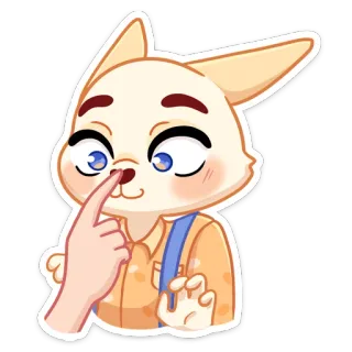 🐷 Desenho animado, Animal, Antropomórfico, Raposa, Fofo, Adesivo telegram sticker