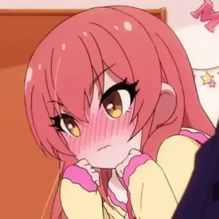 😳 Anime, Manga, Lindo, Chica, Sonrojo telegram sticker