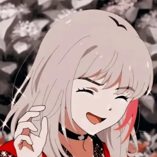 😄 Anime, Garota, Desenho animado, Personagem, Feliz, Fofo, Sorrindo whatsapp sticker