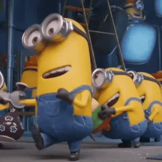 🍌 minions, cartoon, animated, funny, characters telegram sticker