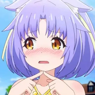 🍁 Anime, Catgirl, Manga, Carino telegram sticker