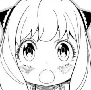 💞 Anya Forger Spy x Family Anime, Spy x Family, Anya Forger, Dessin animé, Mignon, Kawaii telegram sticker