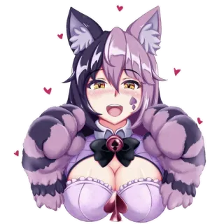 Чеширская кошка telegram stickers