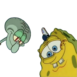 🙃 Spongebob Spongebob Squarepants Spongebob, Thaddäus, Cartoon, Nickelodeon, lustig whatsapp sticker