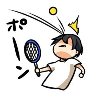 🎾 ping pong, tennis de table, sport, dessin animé, jeu, personne, animation telegram sticker
