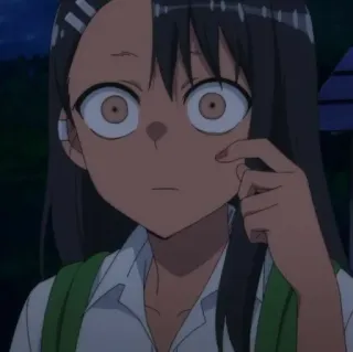 😐 Nagatoro Don't Toy with Me, Miss Nagatoro 애니메이션, 여자, 만화, 나나시, 캐릭터 telegram sticker