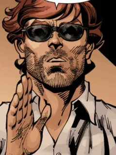 🕶 Mann, Sonnenbrille, Comic, Figur telegram sticker