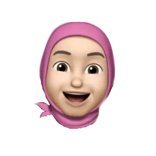 😄 Эмодзи, Женщина, Хиджаб, Мусульманин/Мусульманка, Аватар, Иконка whatsapp sticker
