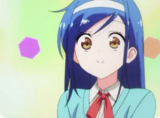 😄 Anime, Ragazza, Carina, Cartone animato, Personaggio, Animazione telegram sticker