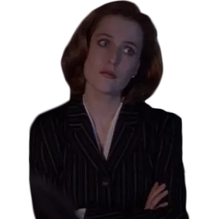 🙃 Dana Scully The X-Files arquivo x, dana scully, gillian anderson, série tv, agente telegram sticker