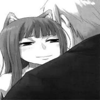 ☺ Holo Spice and Wolf anime, manga, wolf ears, holo, spice and wolf telegram sticker