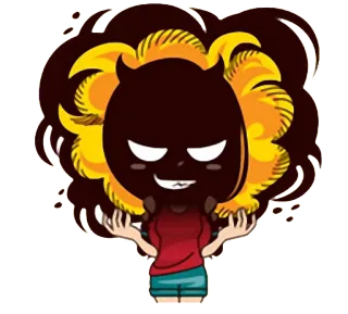 😈 Dibujo animado, Personaje, Diablo, Demonio, Lindo, Divertido whatsapp sticker