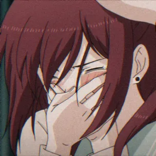 😭 Anime, Khóc, Buồn, Cô gái, Cảm xúc telegram sticker