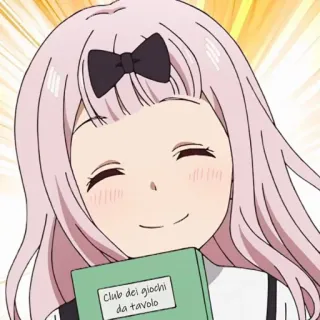 ☺️ Chika Fujiwara Kaguya-sama: Love Is War Club dei giochi da tavolo anime, chika fujiwara, kaguya-sama, kawaii, manga, school, girl whatsapp sticker