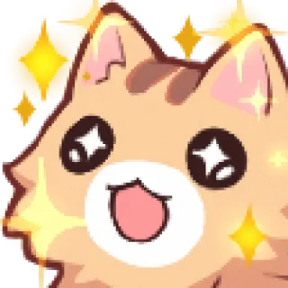 😊 kat, schattig, glitter, kawaii, vrolijk, dier telegram sticker