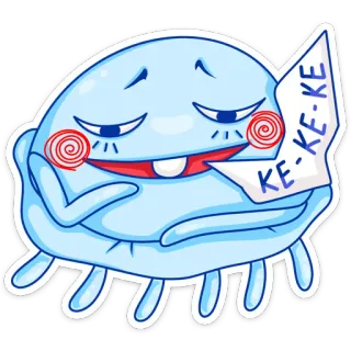 😀 KE-KE-KE Caricatura, Blob, Keke, Sticker, Humor whatsapp sticker
