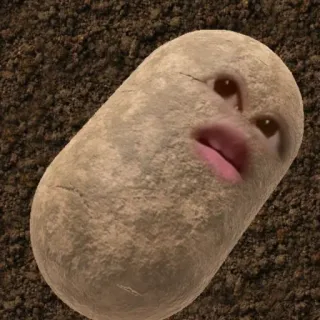 🥔 kartoffel, gesicht, lustig, gemüse whatsapp sticker