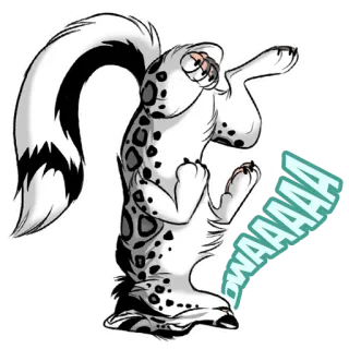 🐺 OWAAAAAA animal, coelhinho, coelho, desenho animado, desenho, owaaaaaa telegram sticker